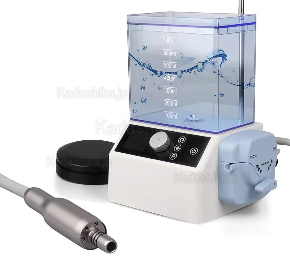 歯科治療用電動式マイクロモーター（水タンクと蠕動ポンプ付き）